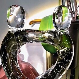 🌹RARE FIND🌹VINTAGE GCA MURANO Style Glass Art Sculpture.